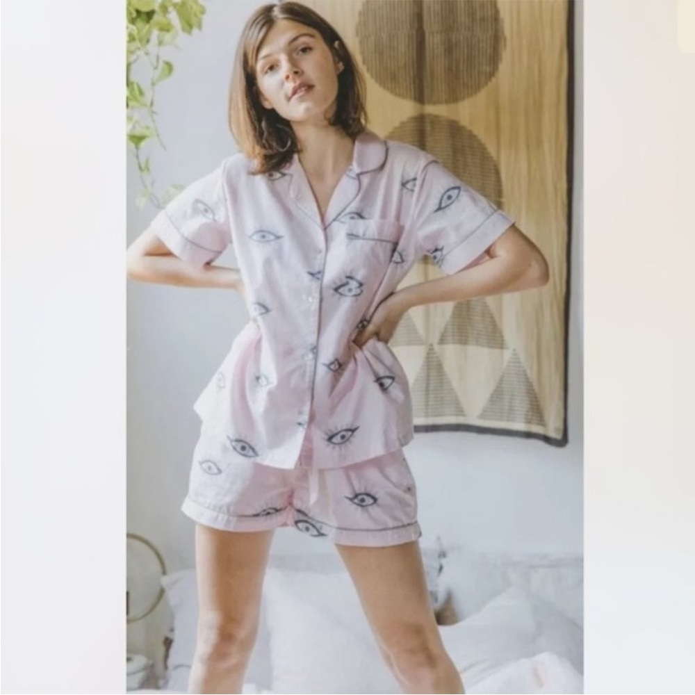 Anthropologie Eyes of the World Sleep Set Printfresh